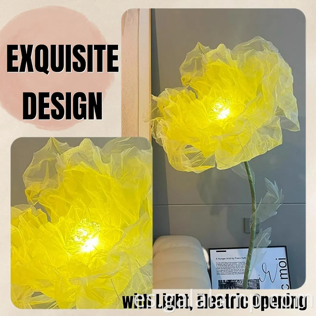 Encantadora decoración floral de peonía rosa con Light for Events